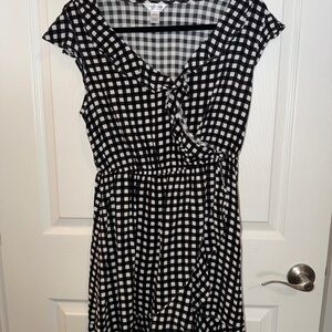 Blue and White Gingham Dress